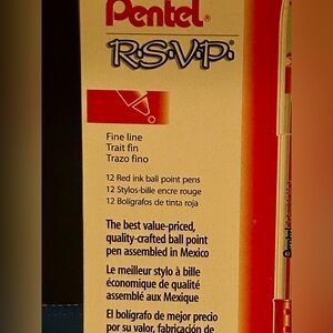 Pentel Medium 1.0mm RED
Ballpoint Pen BK91-B Box Of 12